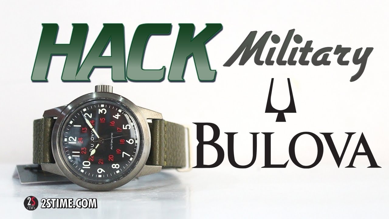 BULOVA Military HACK Black Dial | The Great Field Watch Under 300