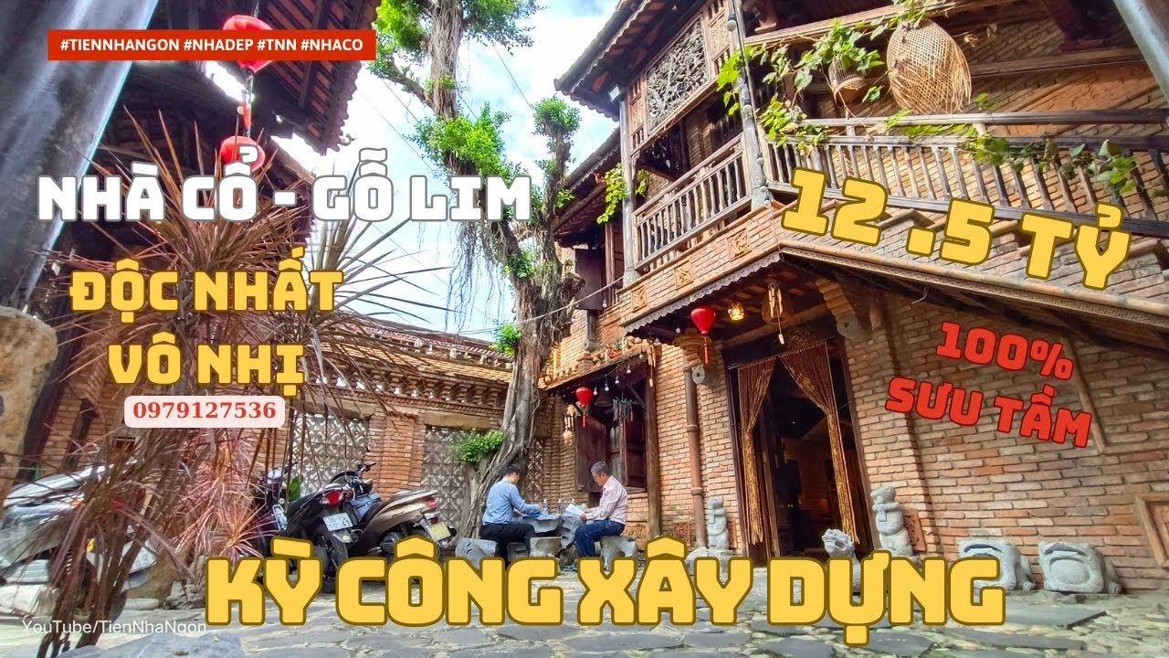 SỐC với mức độ KỲ CÔNG của căn Nhà Cổ Gỗ Lim  300m2 nay 