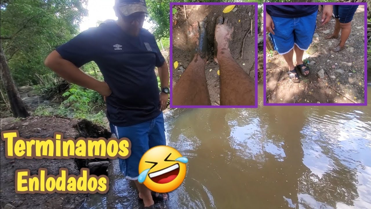 Así quedamos de SUCIOS después de caminar descalzos en el lodo, LA VIDA DEL CAMPO, EL SALVADOR