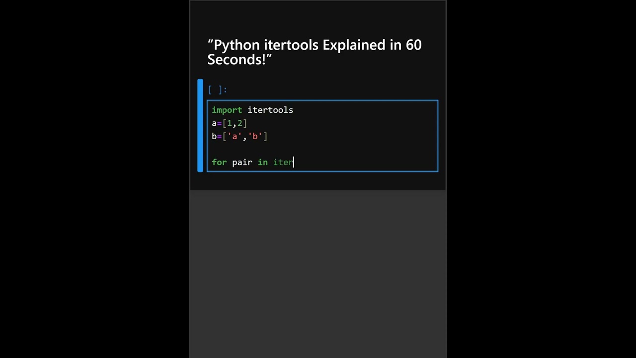 &ldquo;Python itertools Explained in 60 Seconds!&rdquo;