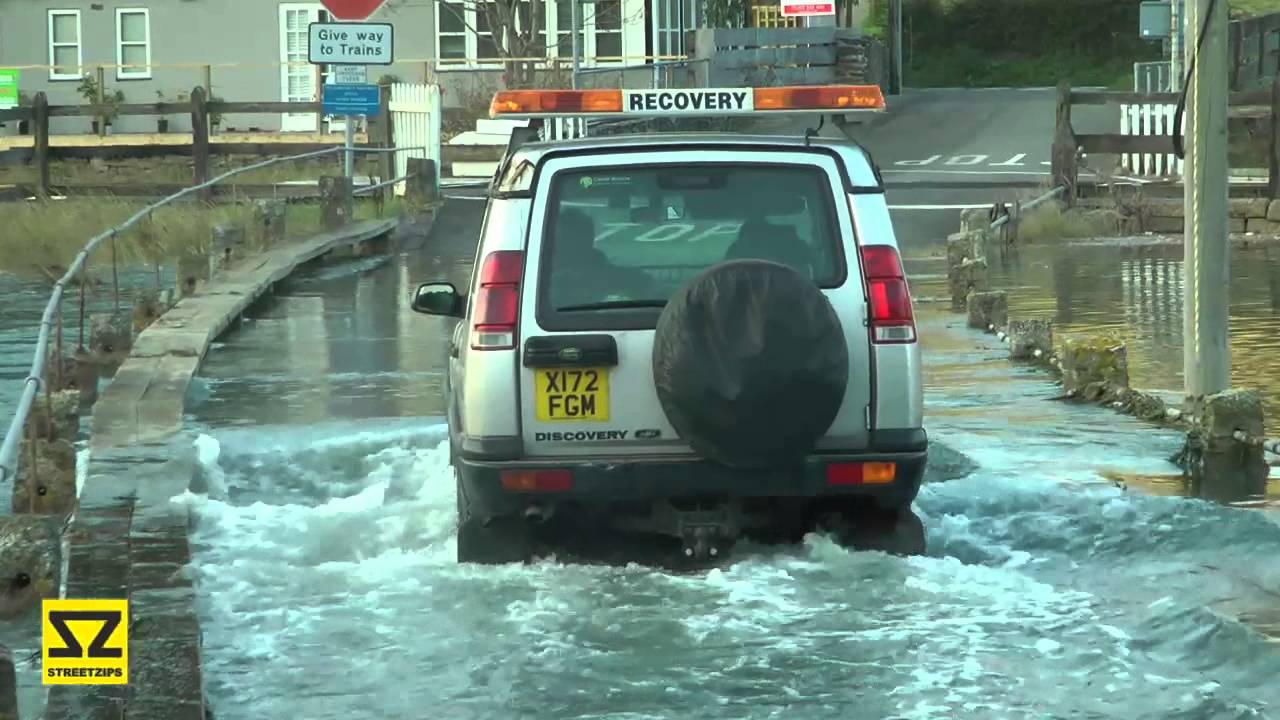 High Tide Floods Road in Looe