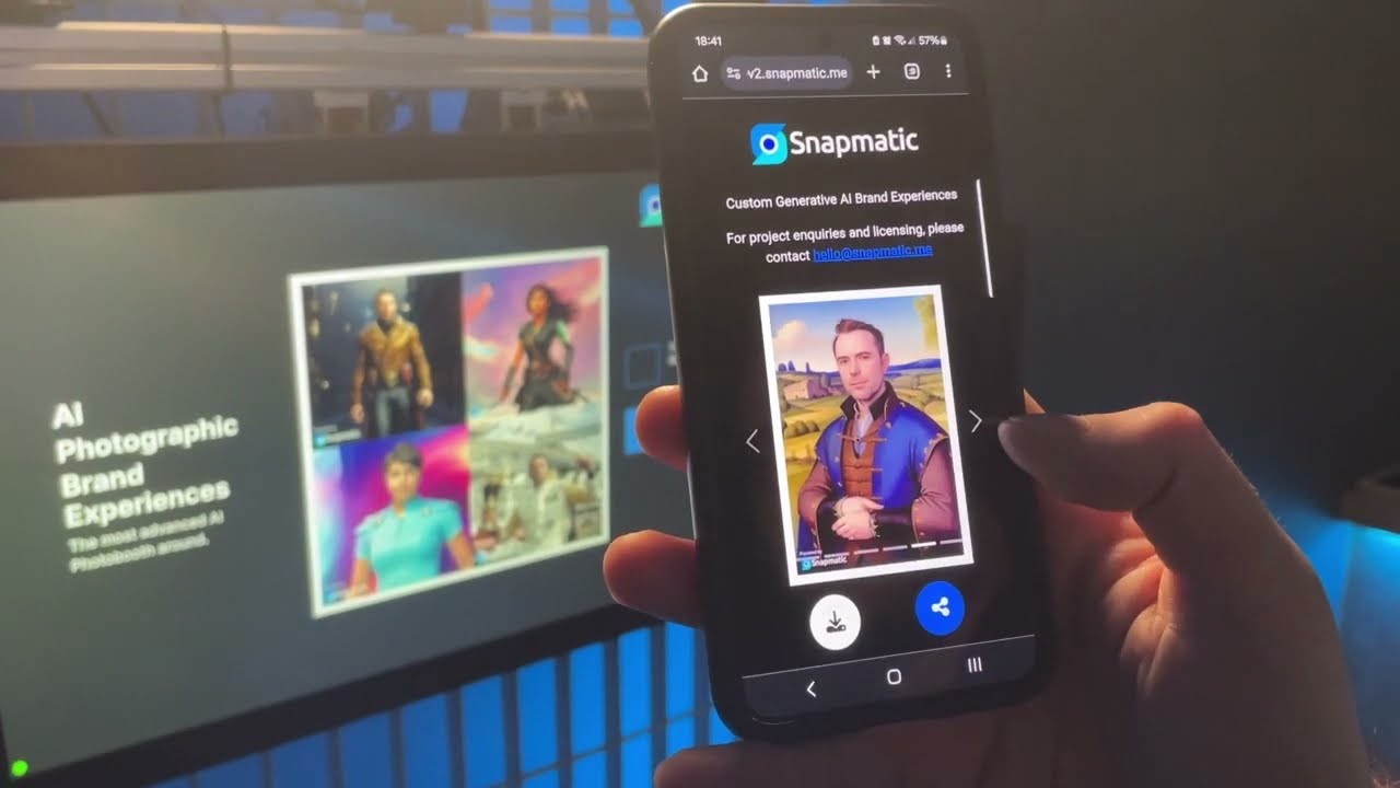 Snapmatic AI Photo Booth - User interface