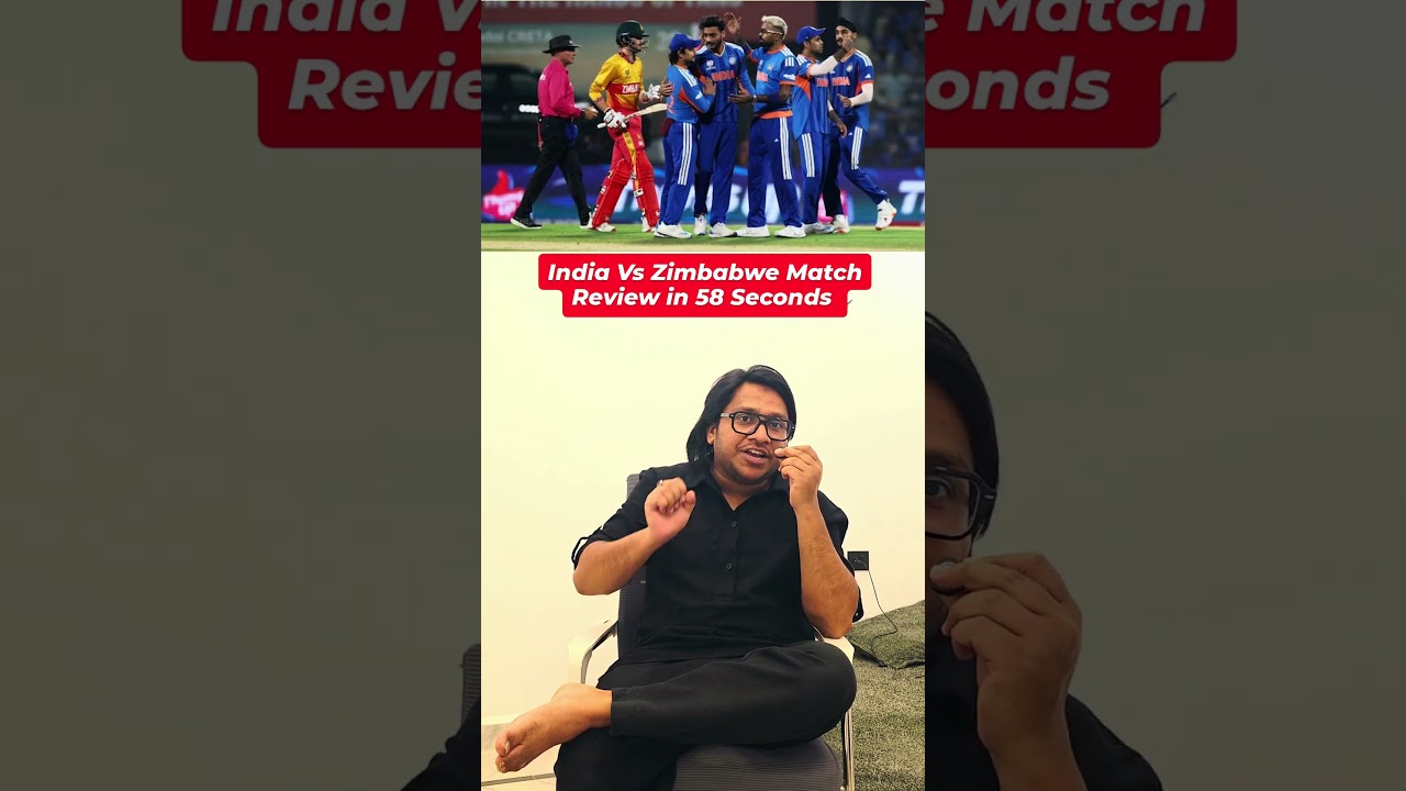 India Vs Zimbabwe Match Review in 58 Seconds || T20 World Cup 2026 #indvszim #t20worldcup2026