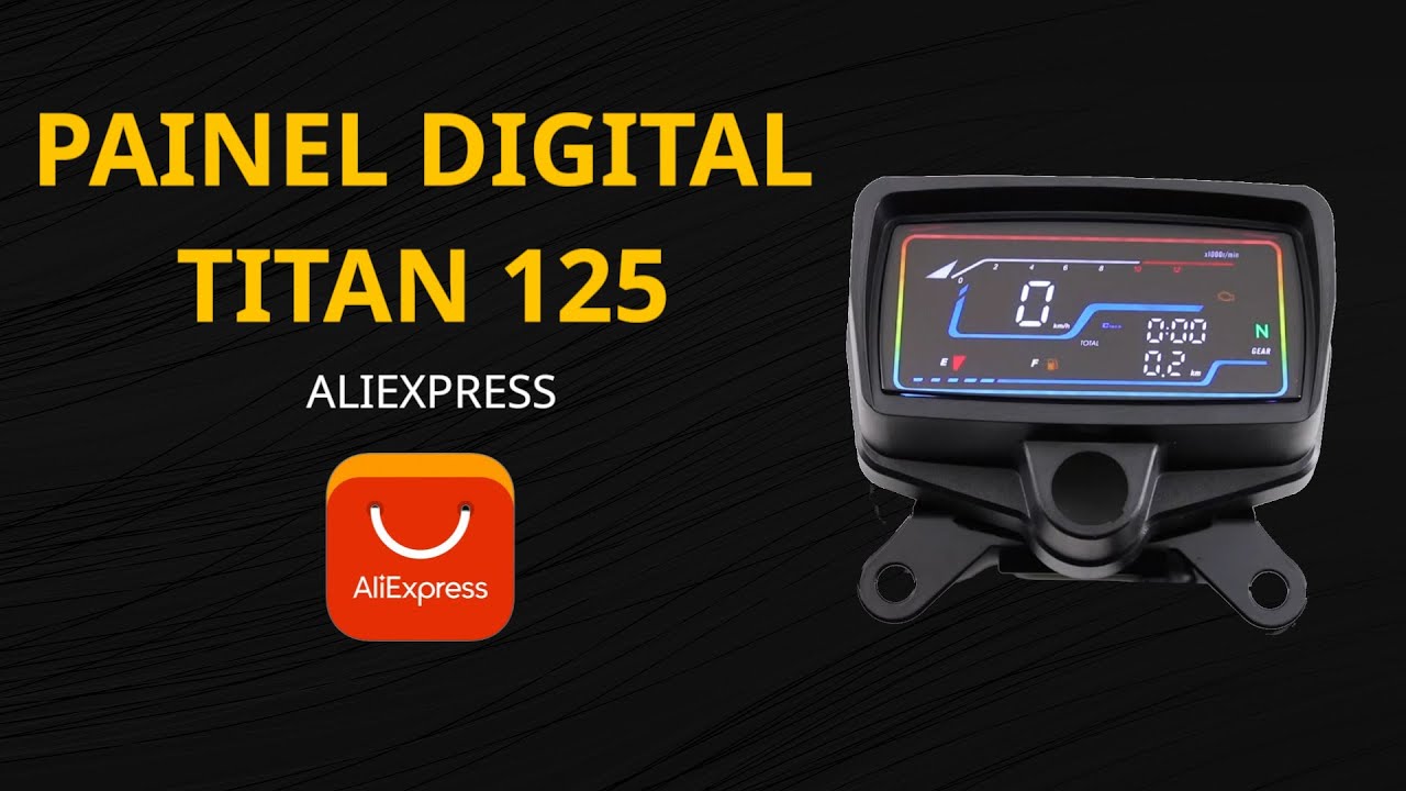 Painel digital do Aliexpress na Titan CG 125 1999 – Instalação e teste