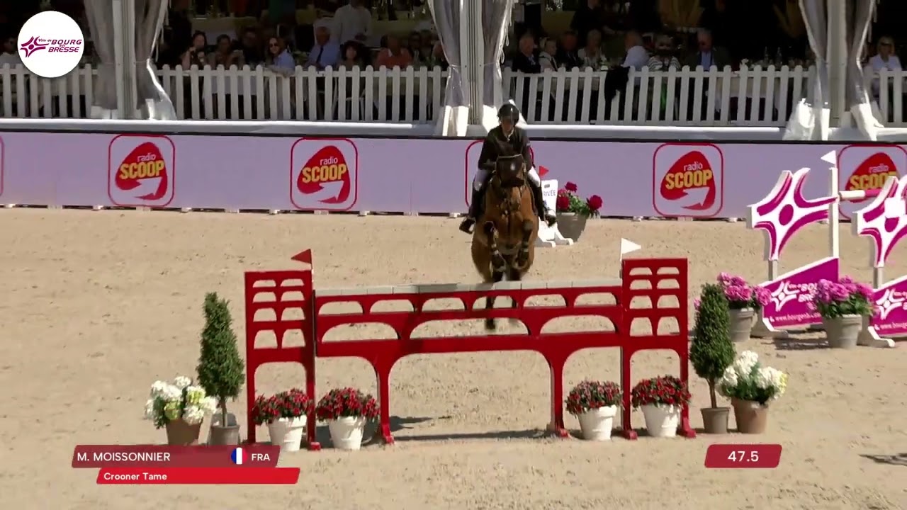 Victoire de CROONER TAME & Mégane Moissonnier dans le CSI4* de Bourg en Bresse