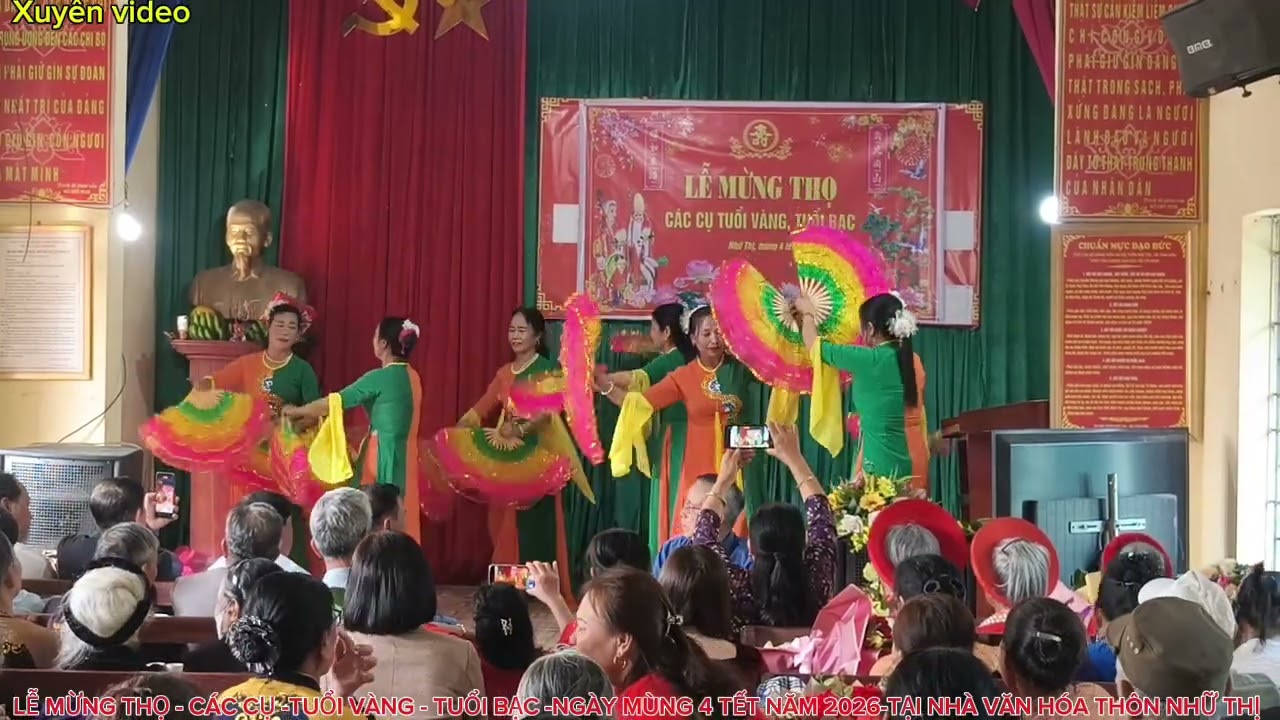 LỄ MỪNG THỌ -TUỔI VÀNG TUỔI BẠC -NGÀY MÙNG 4 TẾT 2026-THÔN NHỮ THỊ -XÃ THƯỢNG HỒNG -TP HẢI PHÒNG 
