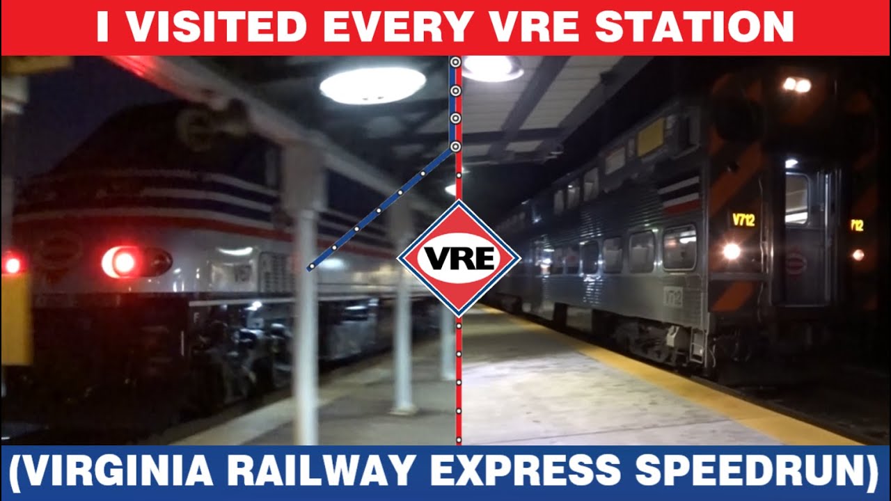 I Visited Every Virginia Railway Express Station (VRE Speedrun)