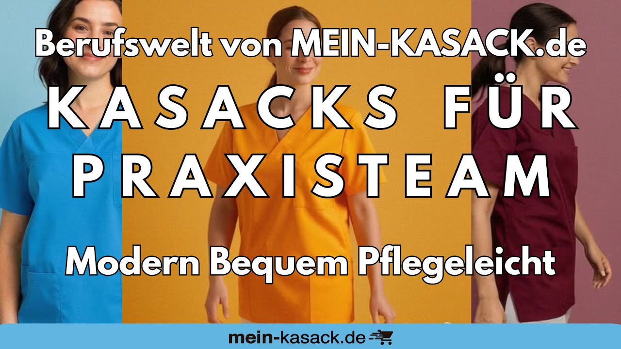 Kasacks f&uuml;r Praxisteam &ndash; Modern Bequem Pflegeleicht | Mein-Kasack.de