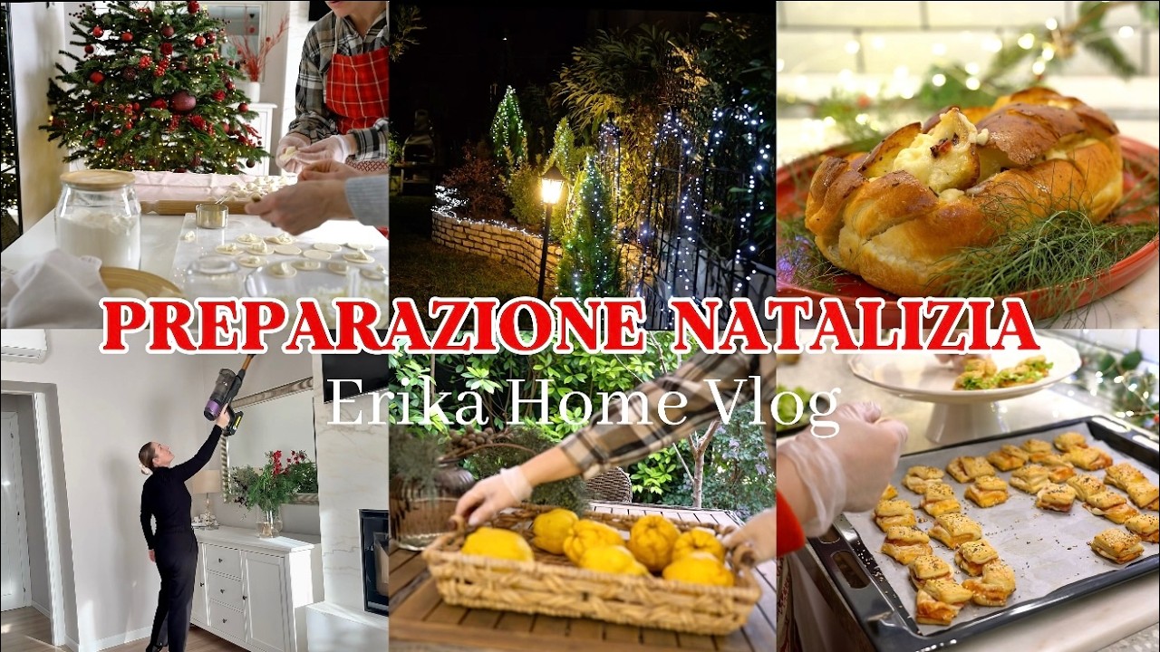Приближается Рождество / Vlog Italia | Идеи закусок, украсьте свой сад вместе со мной к праздникам
