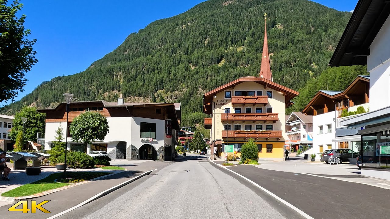 Längenfeld 🇦🇹 to Oetz Ötztal Scenic Drive Austria 🇦🇹 4K 60p