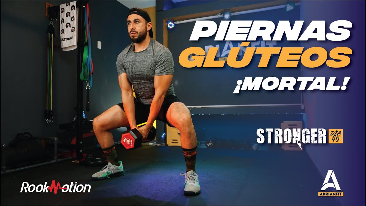 Aumenta PIERNAS Y GLÚTEOS!! 🍑 Rutina en CASA (STRONGER 40) 🔥