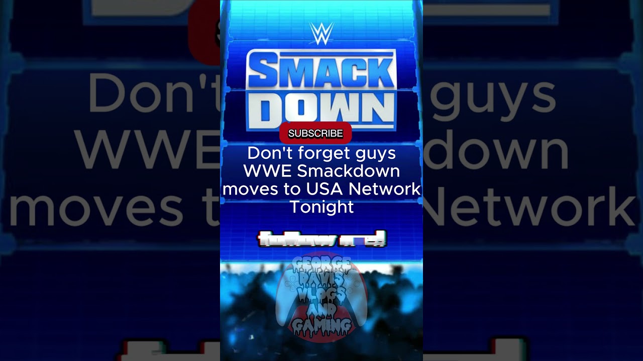 WWE Smackdown moves to the USA Network Tonight #wwe #smackdown #usanetwork