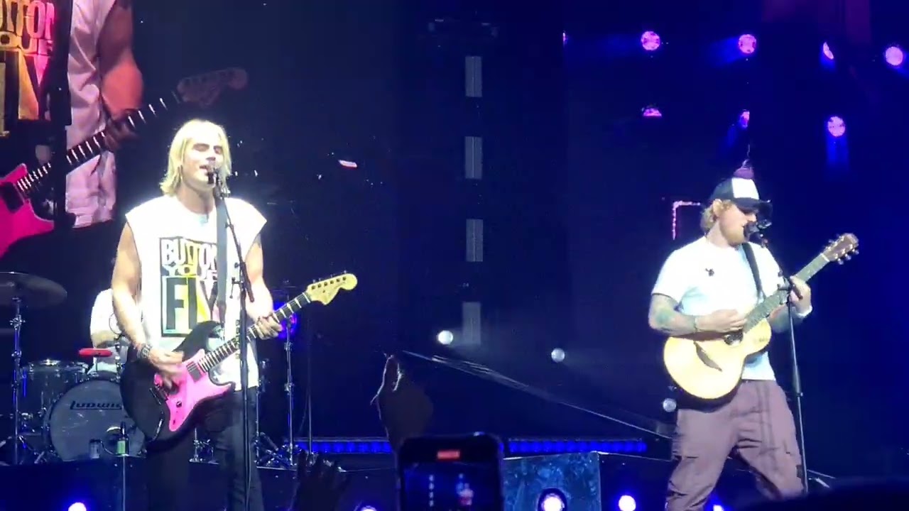 Busted last night of tour 2023 with Ed Sheeran. Who's David at the O2