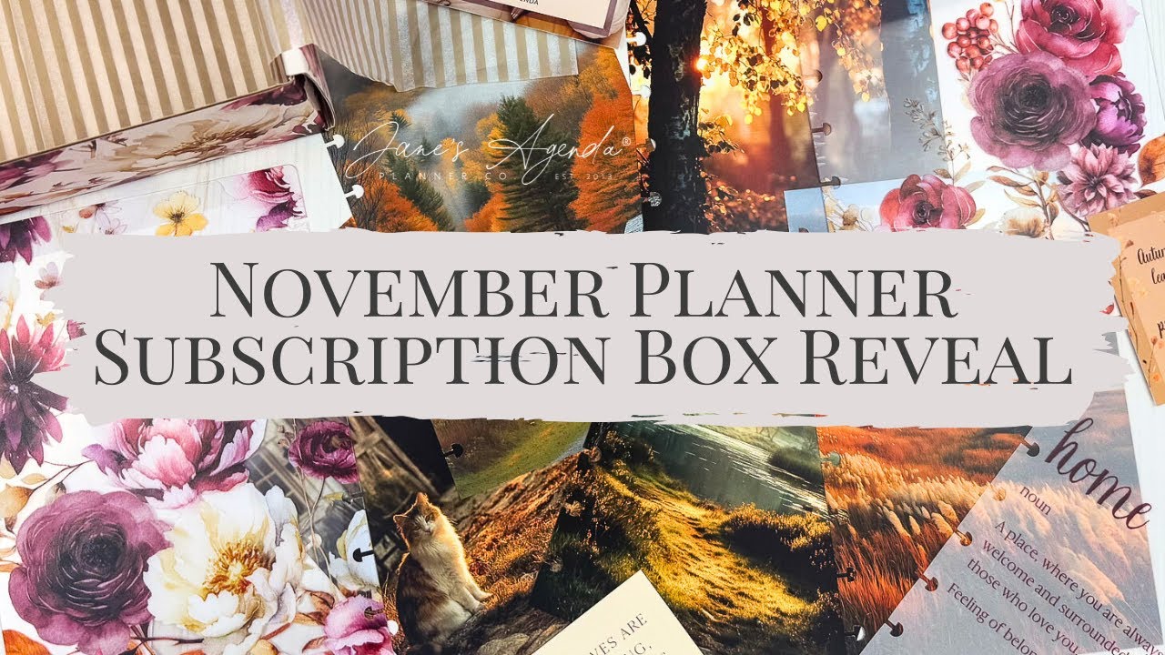November Subscription Box Reveal | Jane's Agenda