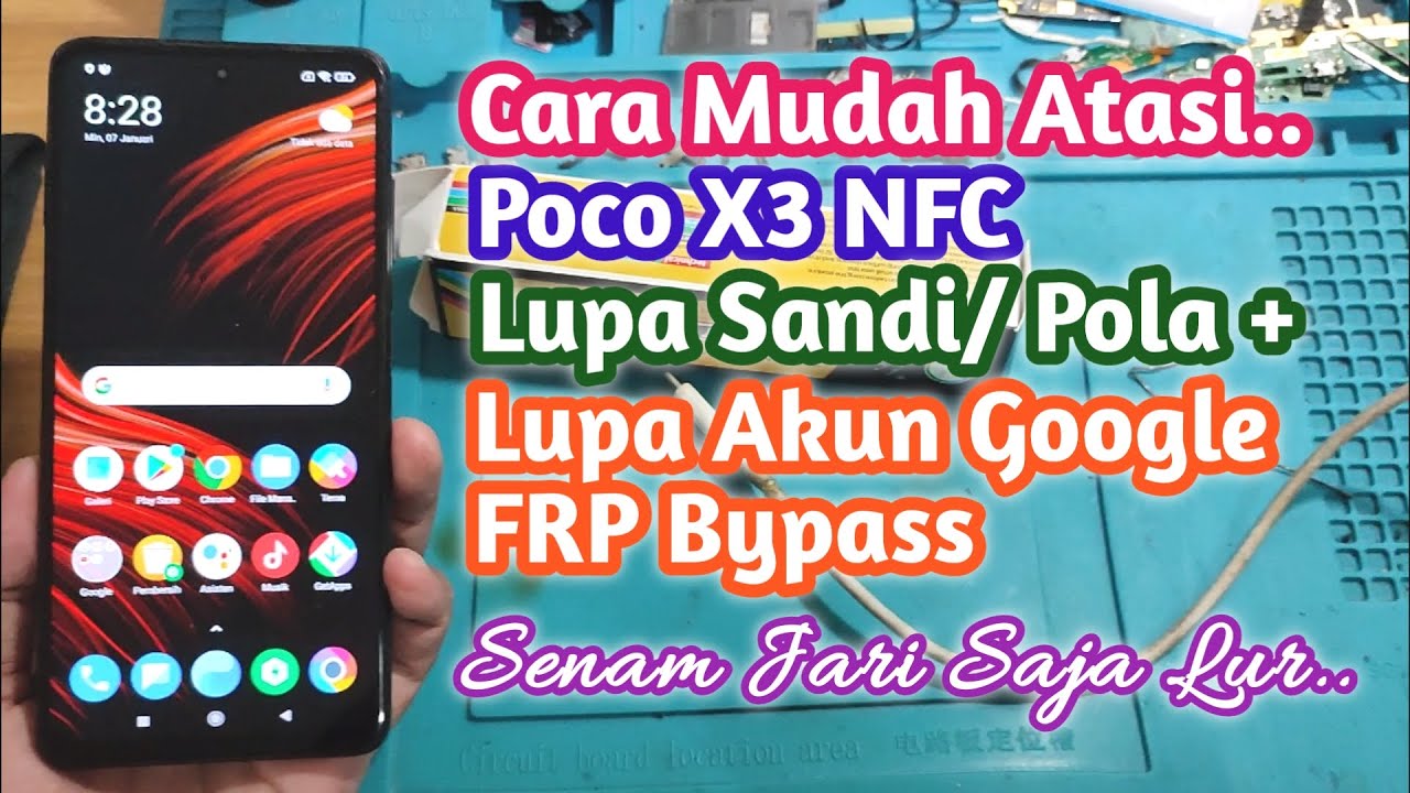 Mengatasi Poco X3 NFC Lupa Akun Google FRP Bypass dan Lupa Sandi/ Pola || Mudah Kok Gaeisss..