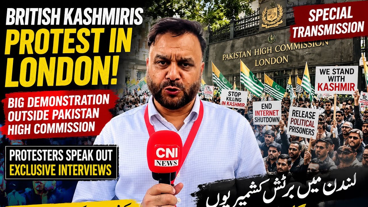 Major Protest by British Kashmiris in London | CNI News Special Transmission