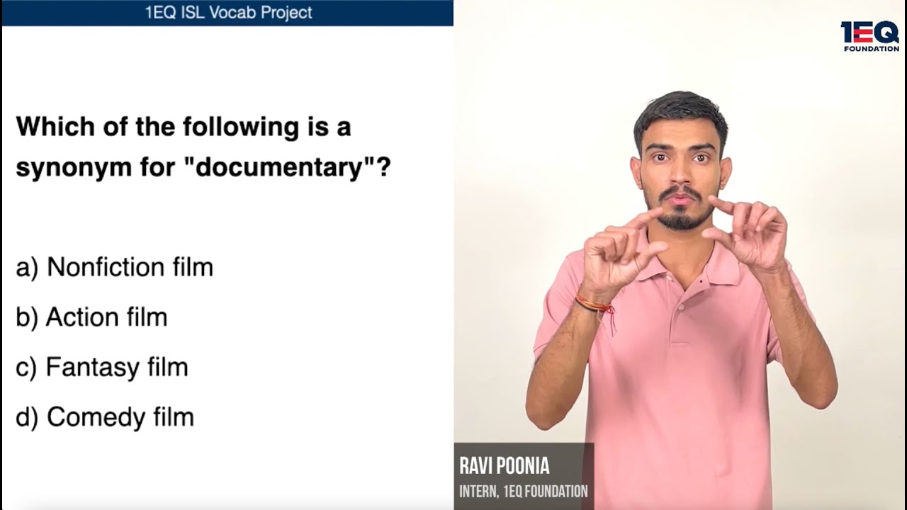 Documentary | 1EQ ISL Vocab