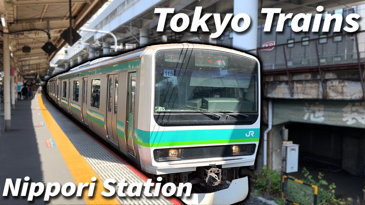 Tokyo Trains at Nippori and Nishi-Nippori Stations! - Tokyo