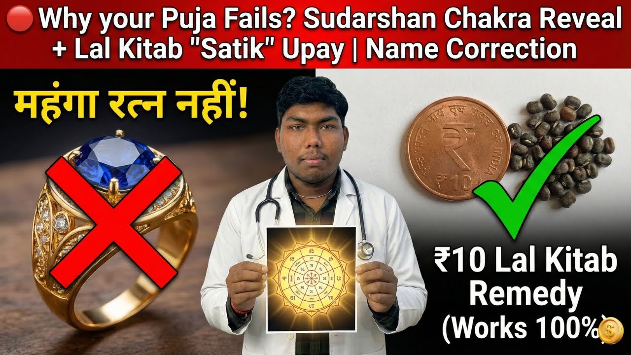 🔴 Why your Puja Fails? | Sudarshan Chakra Reveal + Lal Kitab | Satik Upay | Name Correction | Live