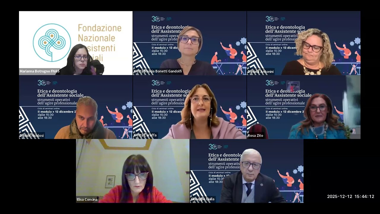 Etica e deontologia dell'assistente sociale, strumenti operativi dell'agire professionale.2°incontro