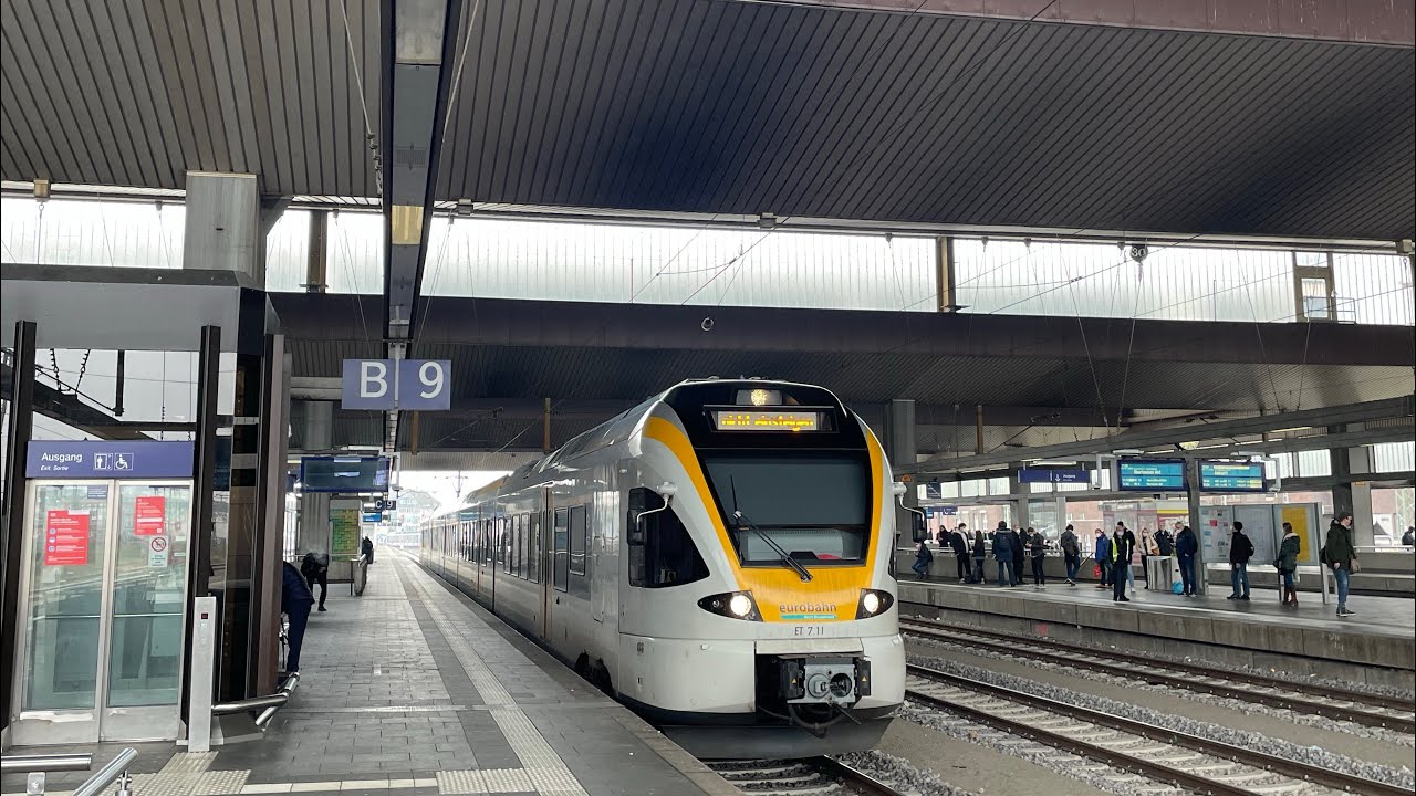Mitfahrt auf der Linie RE13 von Düsseldorf Hauptbahnhof bis Wuppertal Vohwinkel Bahnhof