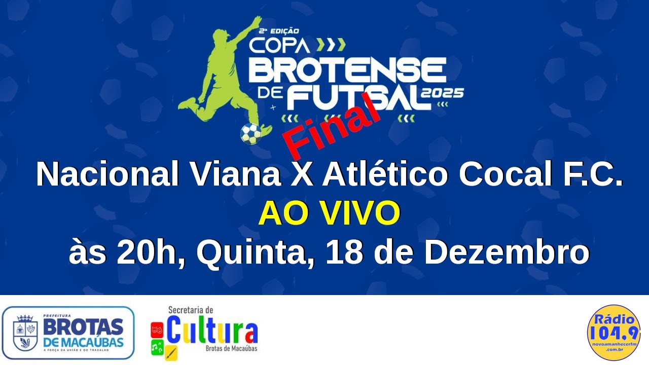 Copa Brotense de Futsal -Nacional Viana x Atlético Cocal -18-12-2025