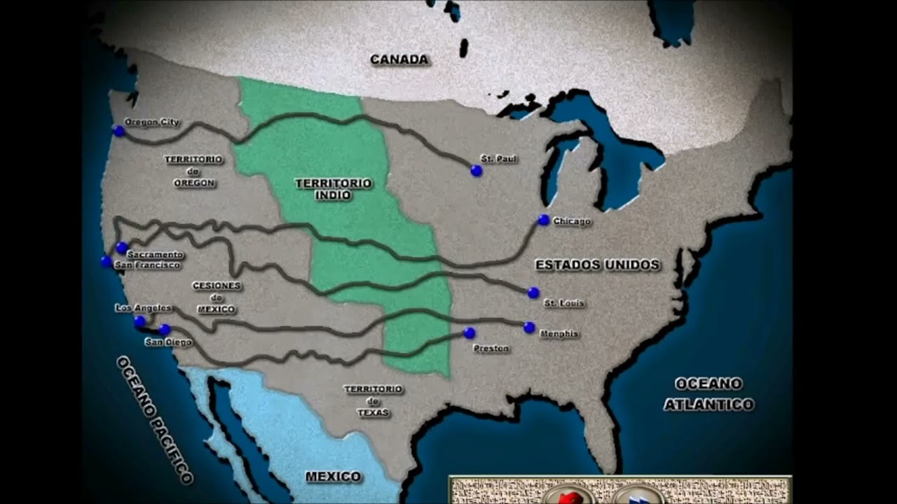 Expansi&oacute;n territorial de EE UU siglo XIX