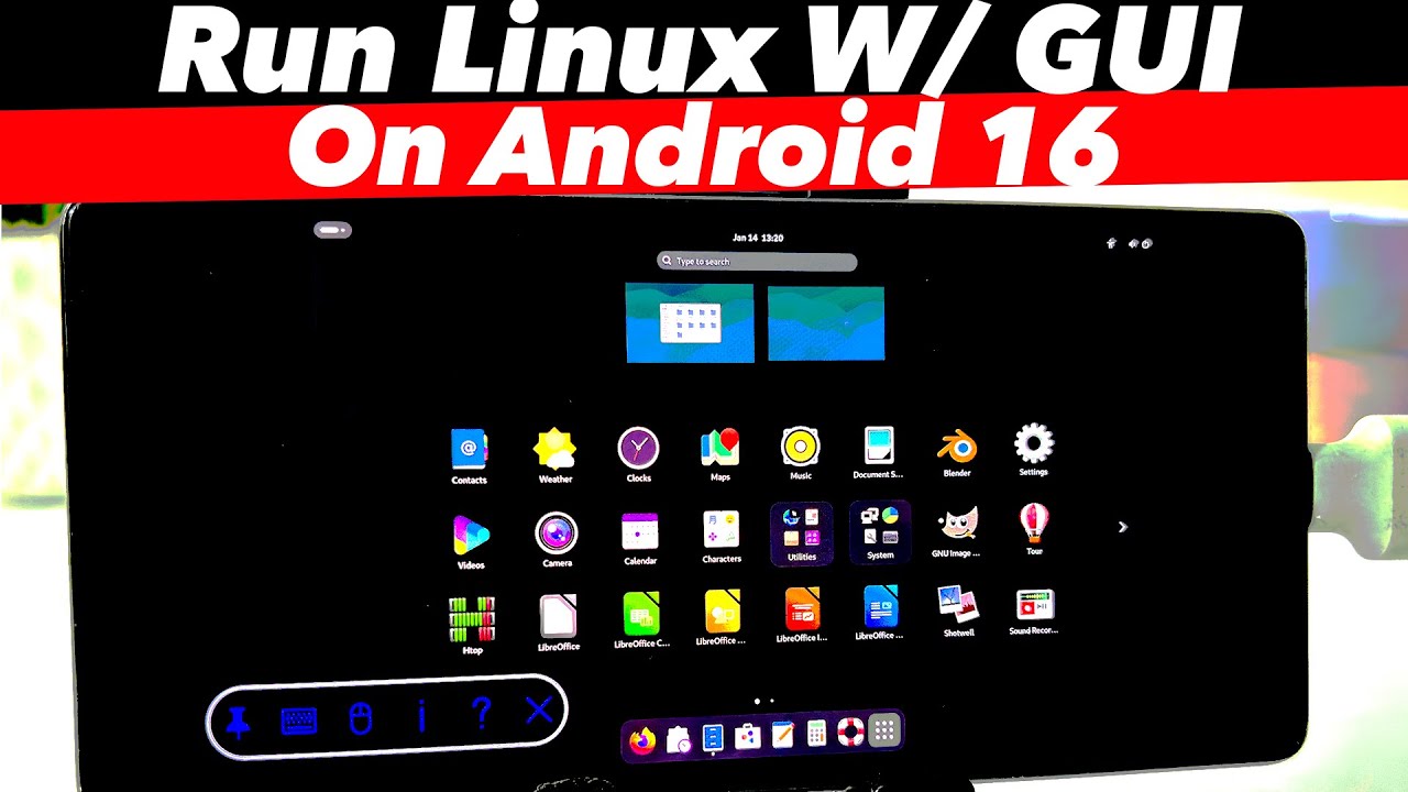 Как установить LINUX с графическим интерфейсом на Android 16 (нативно)