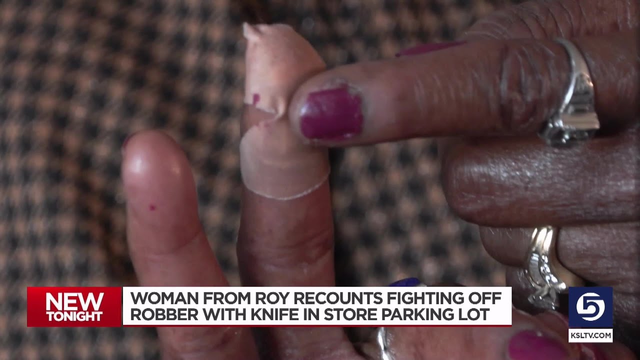 Roy woman scares off robber with knife during parking lot attack
