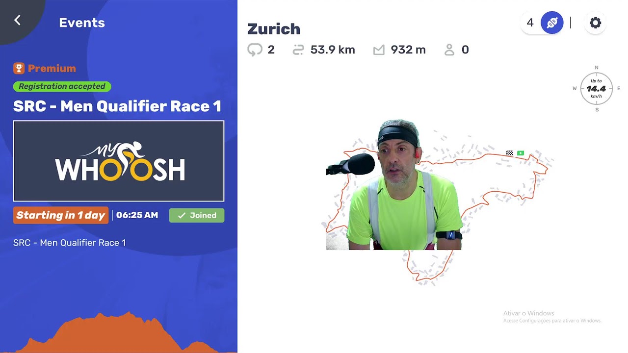 Treino de VO2Max no MyWhoosh