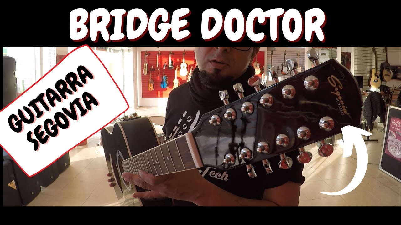 Instalacion de Bidge Doctor en Guitarra Segovia de 12 Cuerdas