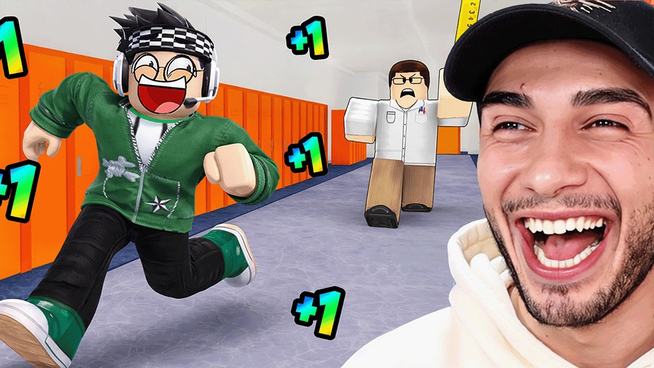 HER SANİYE +1 HIZLANDIM ve OKULDAN KAÇTIM! 😂 - Roblox