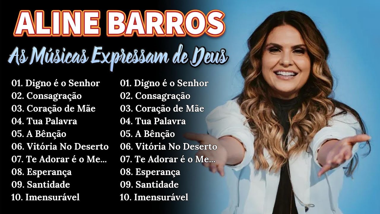 Aline Barros | Jeová Jireh,Ressuscita-me,..As melhores músicas da Aline Barros