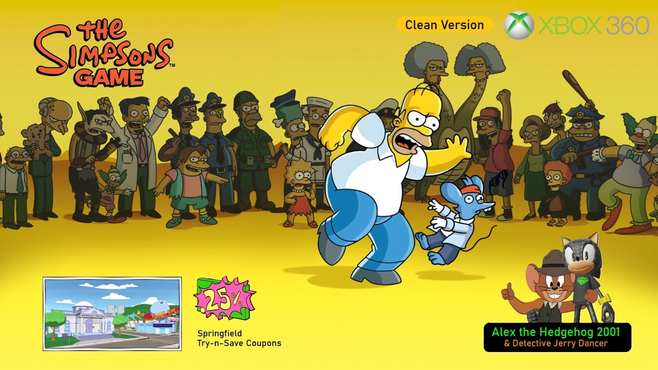 The Simpsons Game (XBOX 360) - Springfield, Try-n-Save Coupons