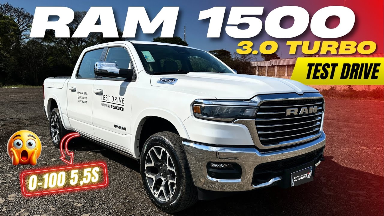 RAM 1500 3.0 TURBO 2025 - Test Drive Completo da Pick-up de Luxo Mais Desejada do Brasil