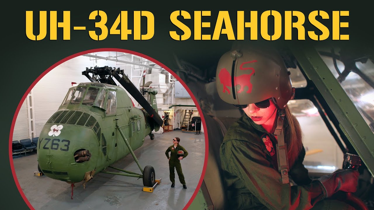 UH-34D Seahorse | Hornet Museum Tour with @AvaMarinos