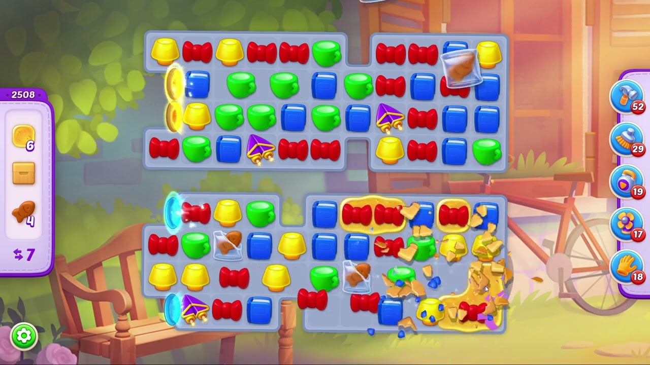 Homescapes Level 2508 - 22 Moves - No Boosters