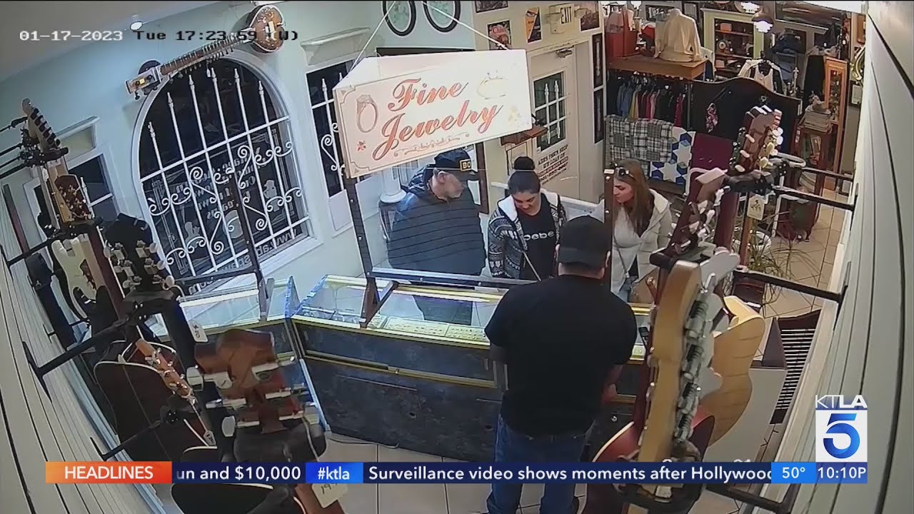 Video captures suspected jewelry theft group targeting SoCal pawn shop
