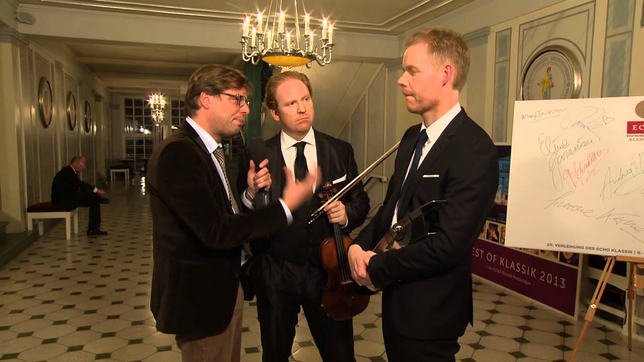 ECHO Klassik 2013 - Daniel Hope und Max Richter nach der Preisvergabe
