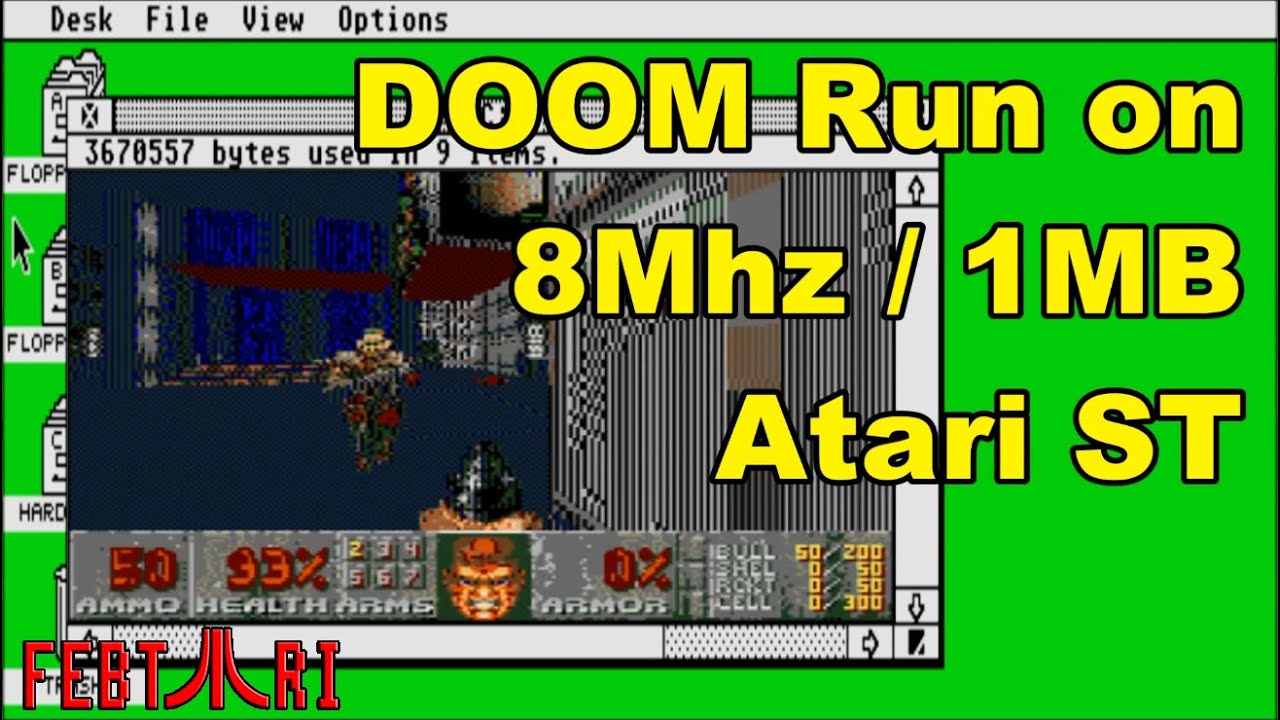 Короткий ролик: Порт DOOM для Atari ST без расширений - #FebTari