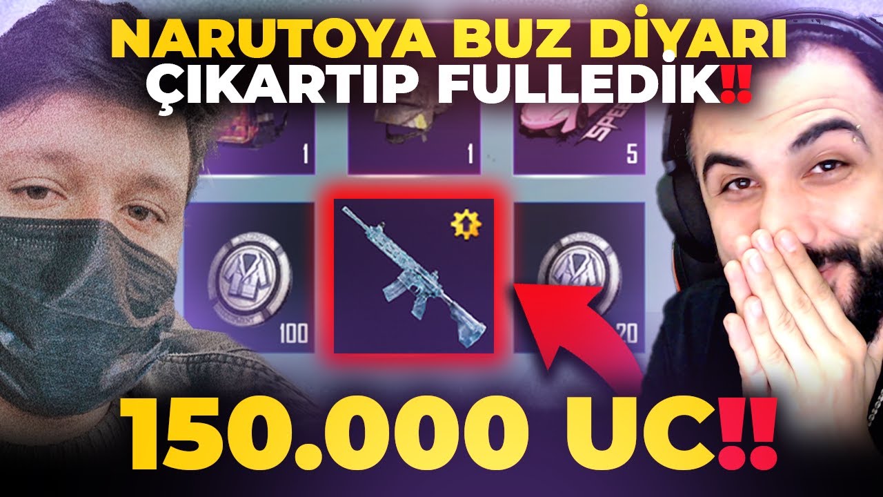 NARUTOYA BUZ DİYARI M4 ÇIKARTIP FULLEDİK!! 🥰 HAYALİ GERÇEK OLDU! (150.000 UC) | PUBG MOBILE