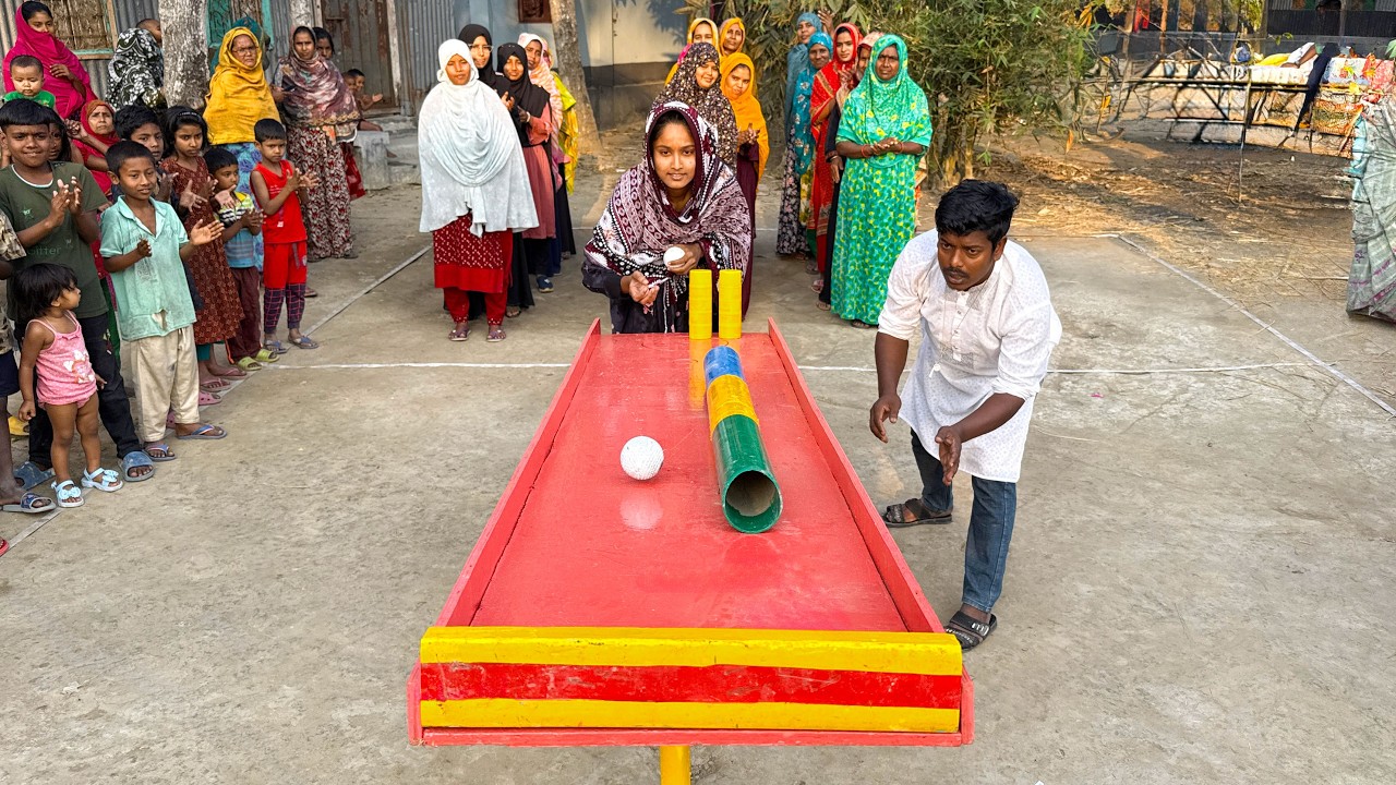 A Fun-Filled Village Competition Where Perfect Timing and Aim Decide the True Champion!