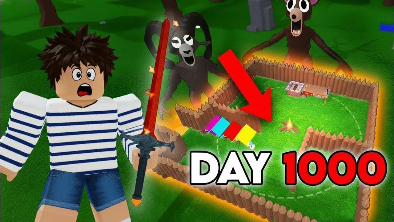 Built a SUPER BASE to Survive 1000 Days in 99 Nights in the Forest