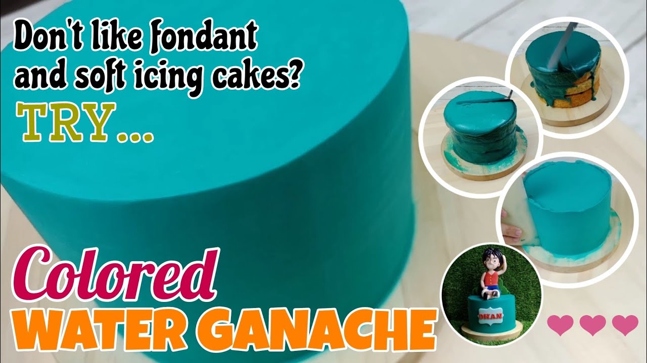 COLORED WATER GANACHE | for your fondant cakes or as it is | tagalog / filipino 😉❤❤❤