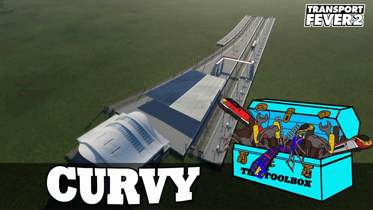 Ultimate Station - Transport Fever 2: создайте изогнутую станцию.