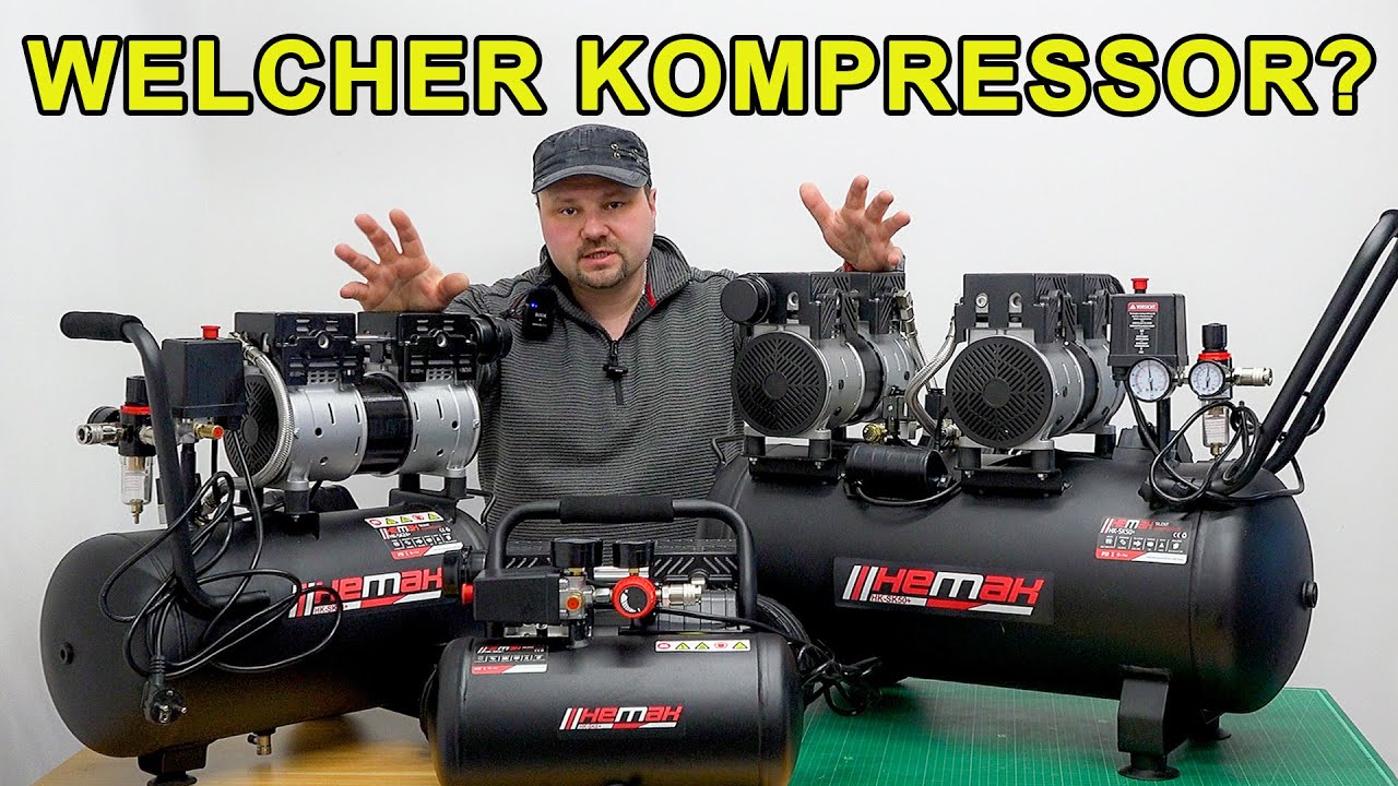 Welcher Kompressor für Zuhause - Hobby oder semiprofessionellen Einsatz - HEMAK Kompressoren