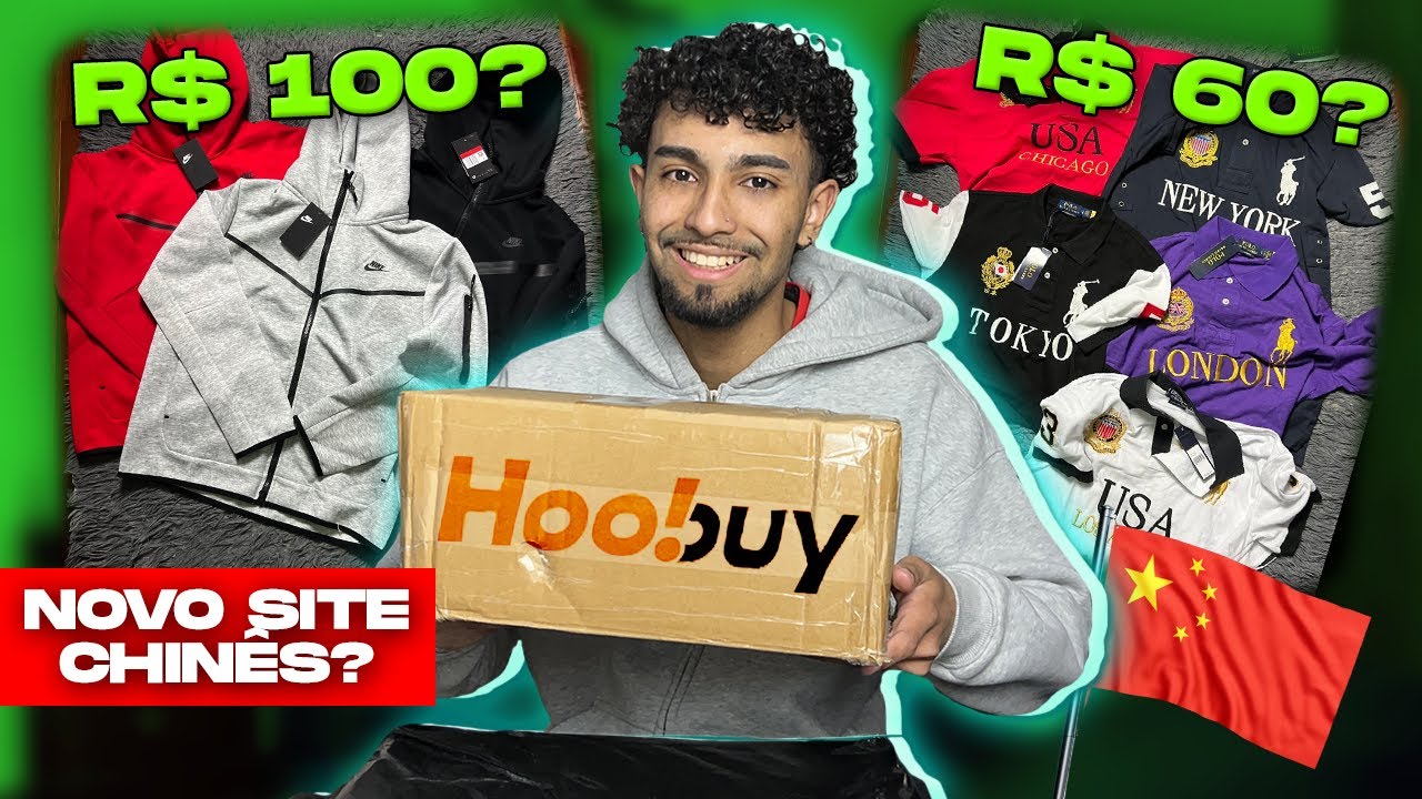 CHEGARAM AS COMPRAS DO HOOBUY! (Unboxing Nike Tech Fleece, Polo Ralph Lauren, Trapstar)