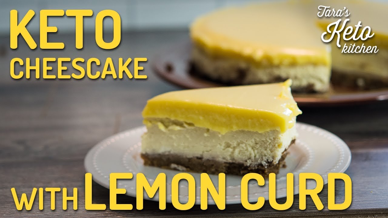 Keto Cheesecake with Keto Lemon Curd (Gourmet Low Carb Lemon Cheesecake!)