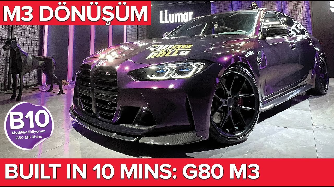 BUILDING AN M3 G80 BMW IN 10 MINUTES! 10 DAKİKADA G80 M3 DÖNÜŞÜM