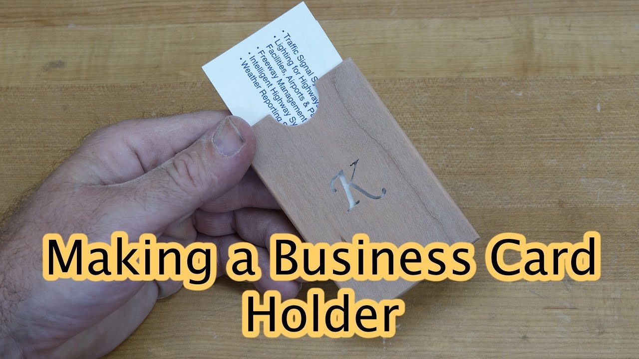 Making a Pocket Business Card Holder